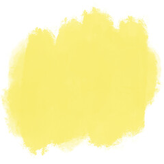Watercolor Brushstroke Yellow Paint