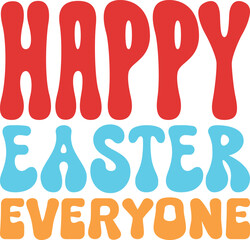 Easter retro svg design eps file