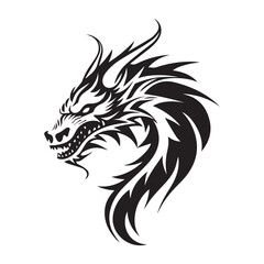 Dragon vector icon illustration design logo template