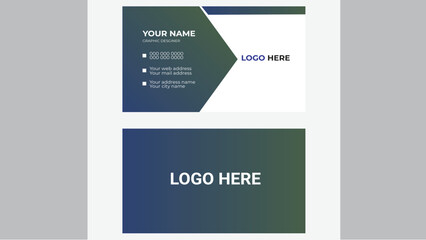 creative business card template.modern business card print templates. Personal visiting card with company logo.