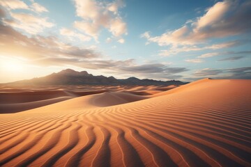 Fototapeta na wymiar Desert Natural Light, Generative AI