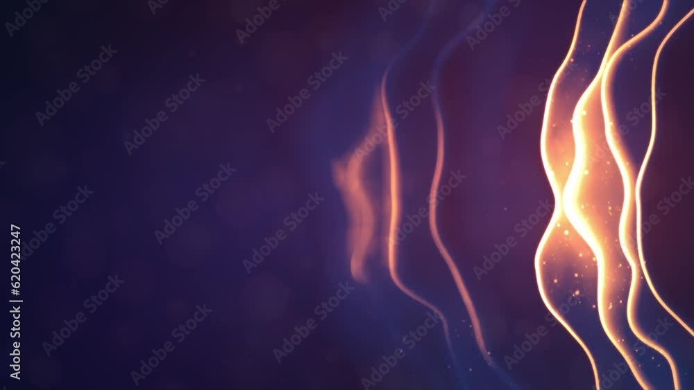 Poster nice violet - orange shining shifted gentle figures bokeh backdrop - loop video