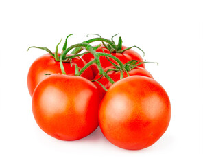 Tomatoes isolated on a white background