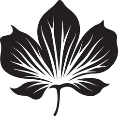 lotus leaf Black And White, Vector Template Set for Cutting and Printing
