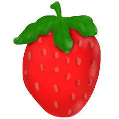 strawberry isolated on white background