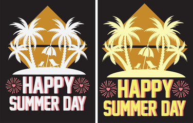 HAPPY SUMMER DAY T-SHIRT