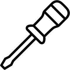 Screwdriver repair icon symbol vector image. Illustration of the fix toolkit repair equipment design image