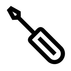 Screwdriver repair icon symbol vector image. Illustration of the fix toolkit repair equipment design image