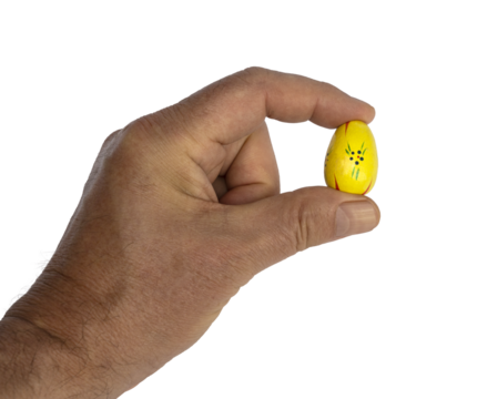 Colored and decorated egg