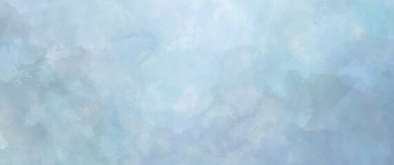 Obraz premium Blue vector watercolor texture. Christmas template for design. Hand drawn blue abstract vector illustration for background, cover design, interior decor and poster. Grunge surface. Empty blank. 