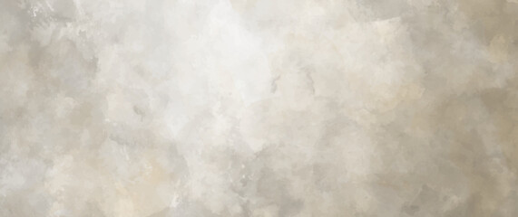 Vector watercolor texture. Old paper. Hand drawn beige and grey abstract vector illustration for background. Aged template for design. Vintage grunge surface. Empty blank.