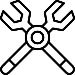 Screwdriver repair icon symbol vector image. Illustration of the fix toolkit repair equipment design image