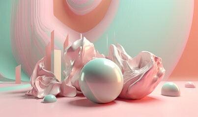 Uncover the magic of a surreal abstract background with seamless blending. Creating using generative AI tools