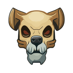 dog with a bone skull 
