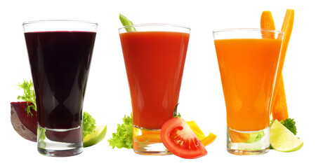 Vegetable Juice Panorama - Transparent PNG Background