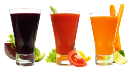 Vegetable Juice Panorama - Transparent PNG Background