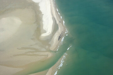 Netherlands. Aerial view of Wadden Island Vlieland