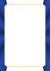 Vertical  frame and border with Kosovo flag
