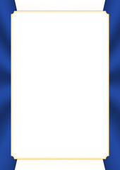 Vertical  frame and border with Kosovo flag