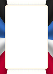  frame and border with Antigua and Barbuda flag
