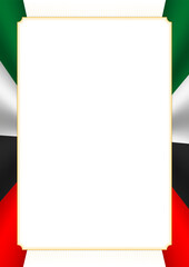  frame and border with United Arab Emirates flag