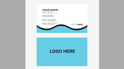  business card print template design.Creative and clean corporate business card template.double sided business card design template . 
