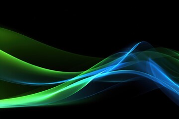 Naklejka premium Visualization of sound waves. Abstract futuristic background with colorful glowing neon moving high speed wave lines and bokeh lights. Data transfer concept. Fantastic wallpaper. Generative AI