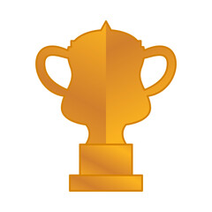 Elegant gold color championship trophy