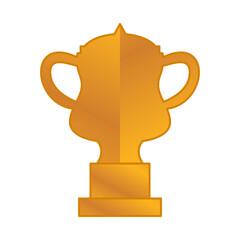 Elegant gold color championship trophy
