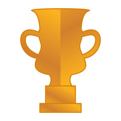 Elegant gold color championship trophy