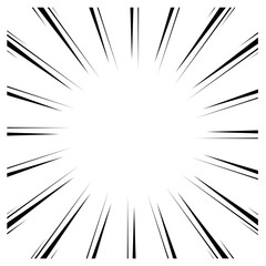 Obraz premium Speed line comic