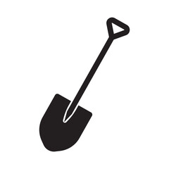 shovel icon vector