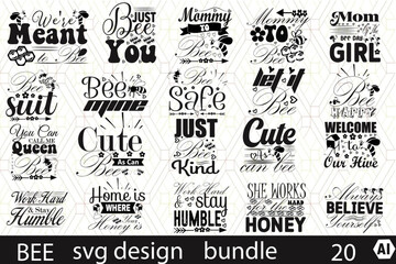 Fototapeta premium bee svg design bundle 