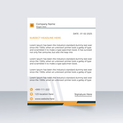 corporate letter head design template
