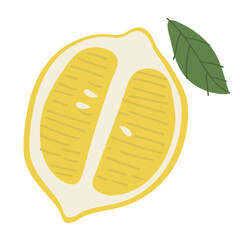 Lemon Single 7, vector illustration