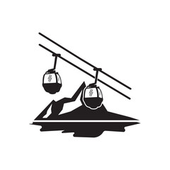 Cable car icon vector illustration template design. © AR54K4 19