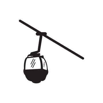 recommend clip art: Cable car icon vector illustration template design.