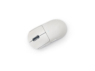 wireless and bluetooth white mice on white background