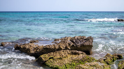 Son Bou - one of the most popular natural beaches of Menorca Island, Spain