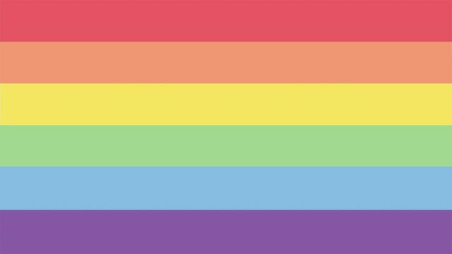 rainbow flag lgbtq animation