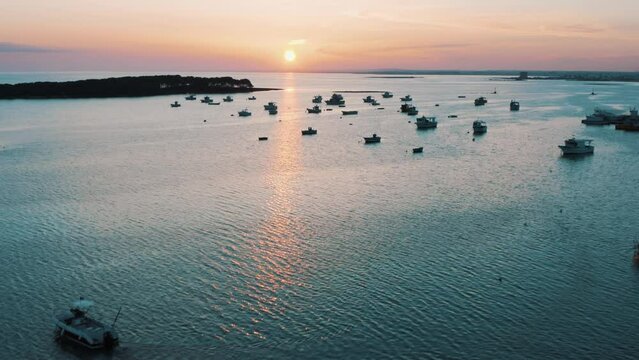 Salento, isola dei conigli di Porto Cesareo, al tramonto, in estate, Puglia, Lecce, Italy