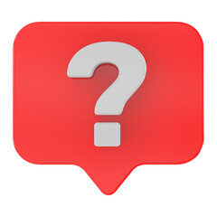 Question Mark icon 3d