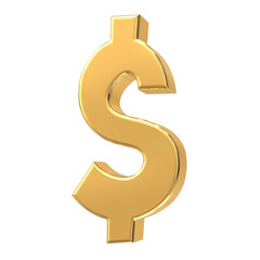 Number Gold 3D Render