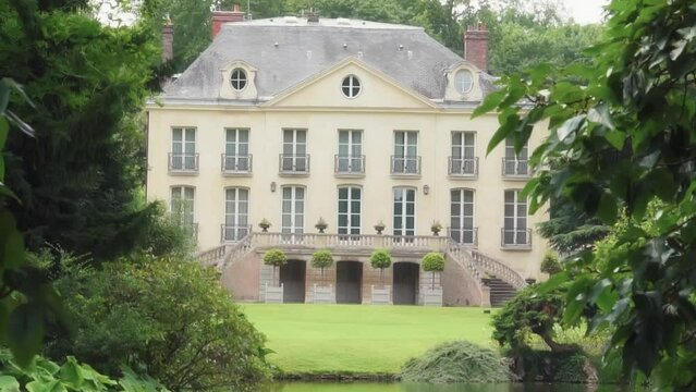 old manor house in the garden