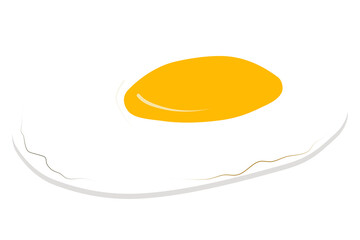 isolated fried egg vector illustration graphic element transparent background