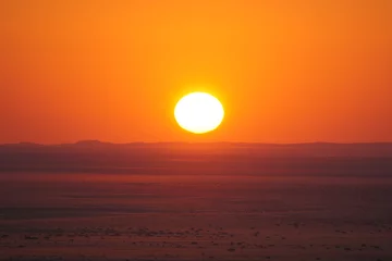 Fotobehang Warm oranje Tramonto nel deserto