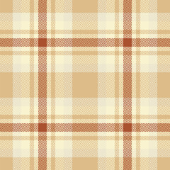 Plaid textile texture of check fabric background with a tartan vector pattern seamless.