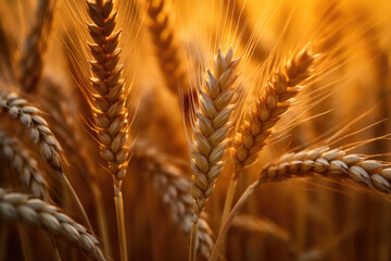 Beautiful Wheat Farm with Natural Lighting.