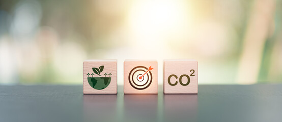 co2 concept ,carbon dioxide emissions And industrial pollution causes environmental and ecological...