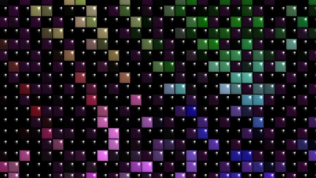 abstract background with puzzle squares. colorful concept background abstract seamless. Neon disco background  with lights